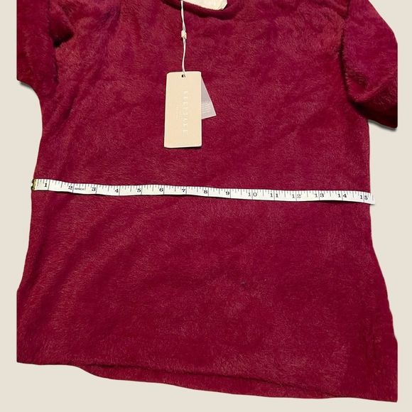 Keepsake the Label - Fuzzy Ruby Cheerful Sweater with Puff Sleeves - size L - Picture 14 of 14